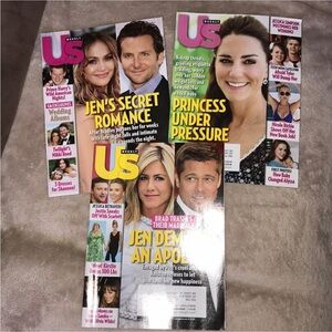 US Weekly Celebrity Magazine bundle of 3 2011